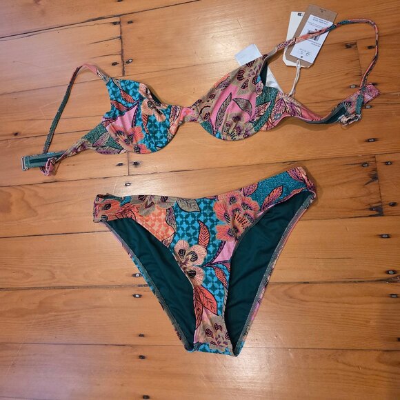 Billabong Womens Visions Of Paradise Bondi Bikini Bottom - Picture 4 of 5